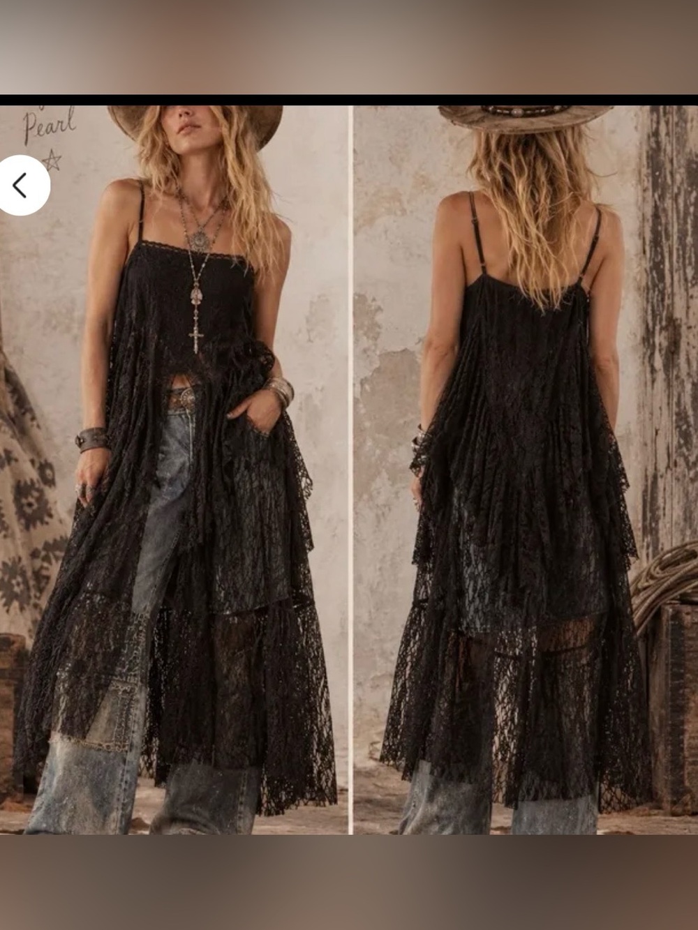 NWT Promesa Ruffled Fly Away Maxi Top - M